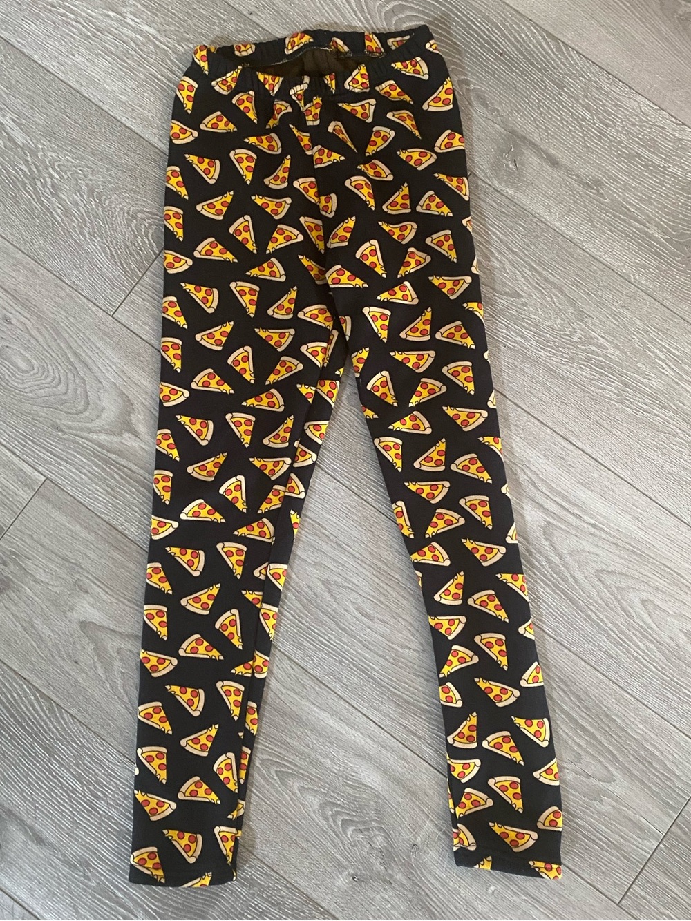 Just Cozy Black Pizza Print Leggings